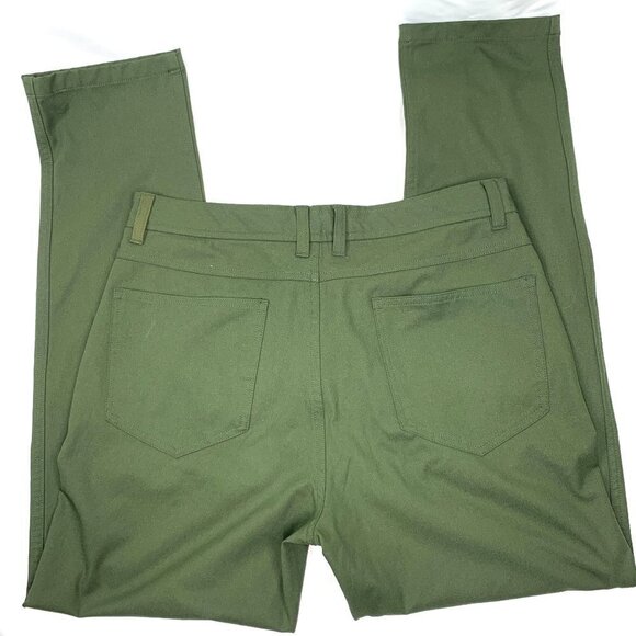 32 Degrees Cool Stretch Performance Tapered Leg Trousers Green Women's Size 30 - Picture 3 of 6